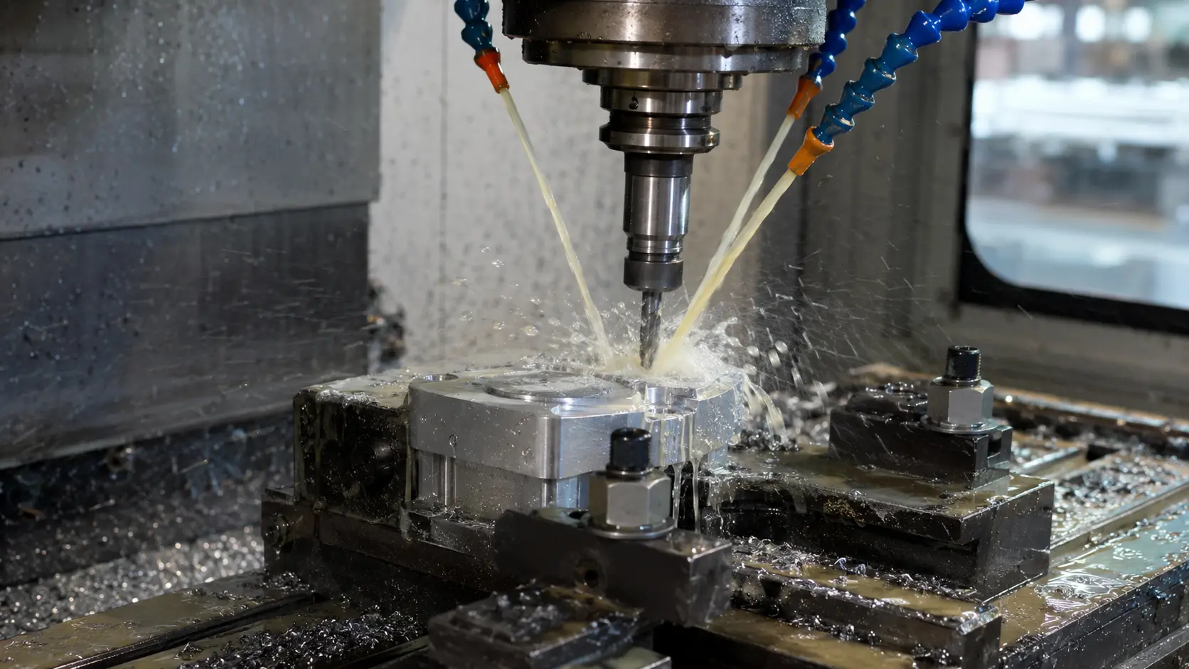 Real scene of CNC machining workshop 4