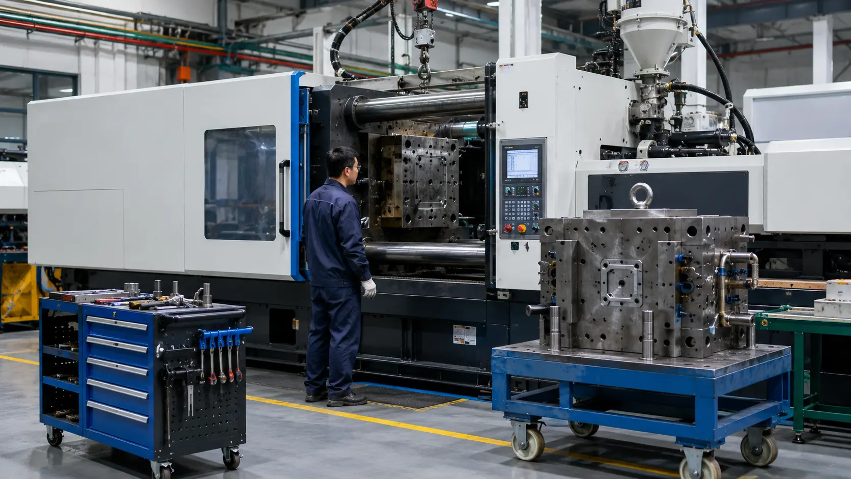 Real scene of injection molding factory 3