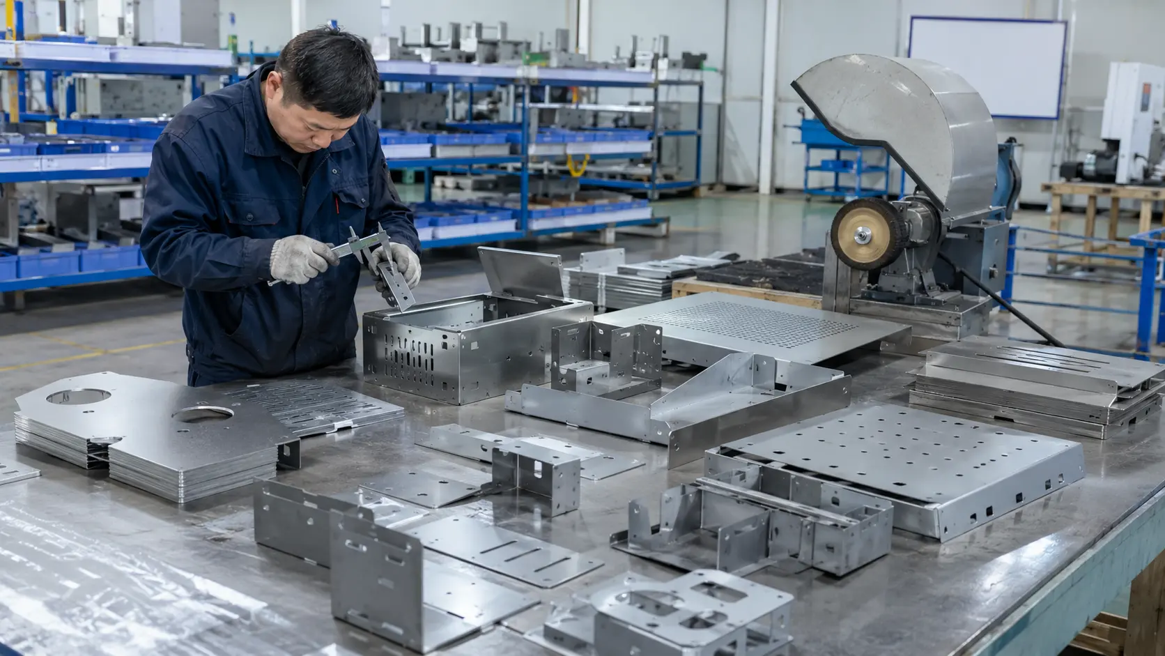 Real scene of sheet metal fabrication workshop 3