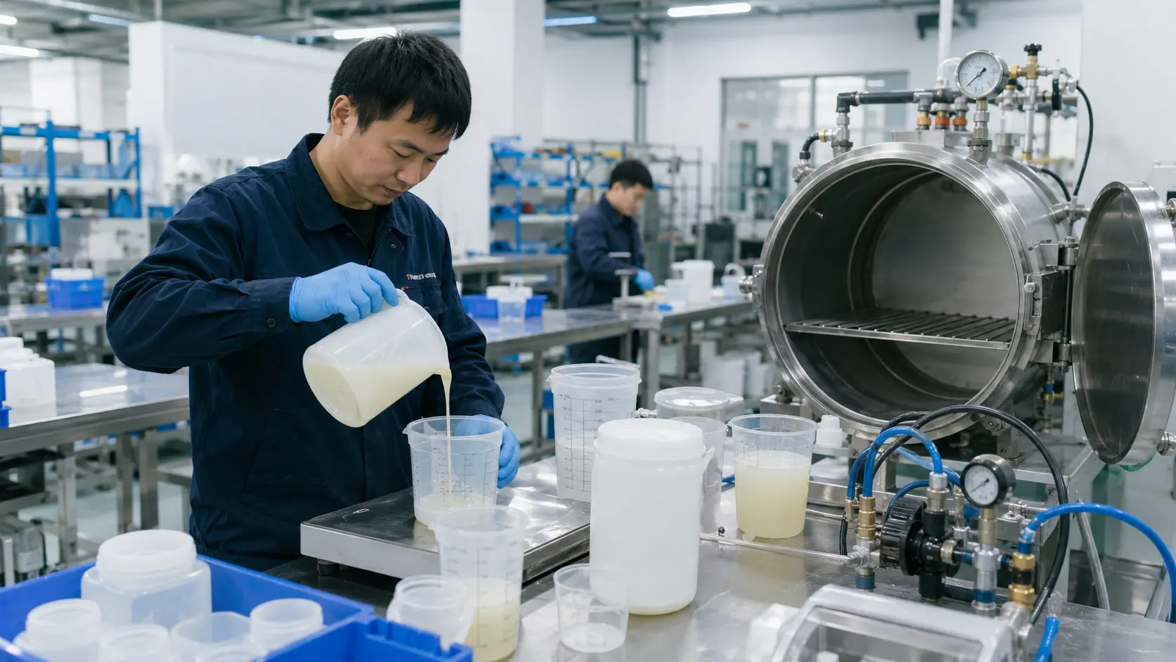 Real scene of vacuum casting workshop 4