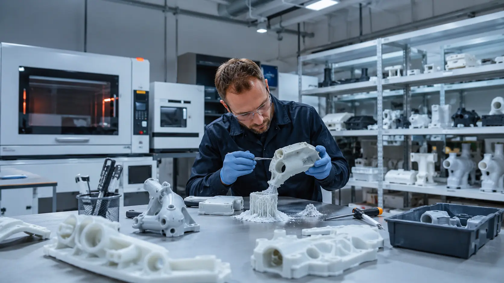 Real scene of 3D printing workshop 3