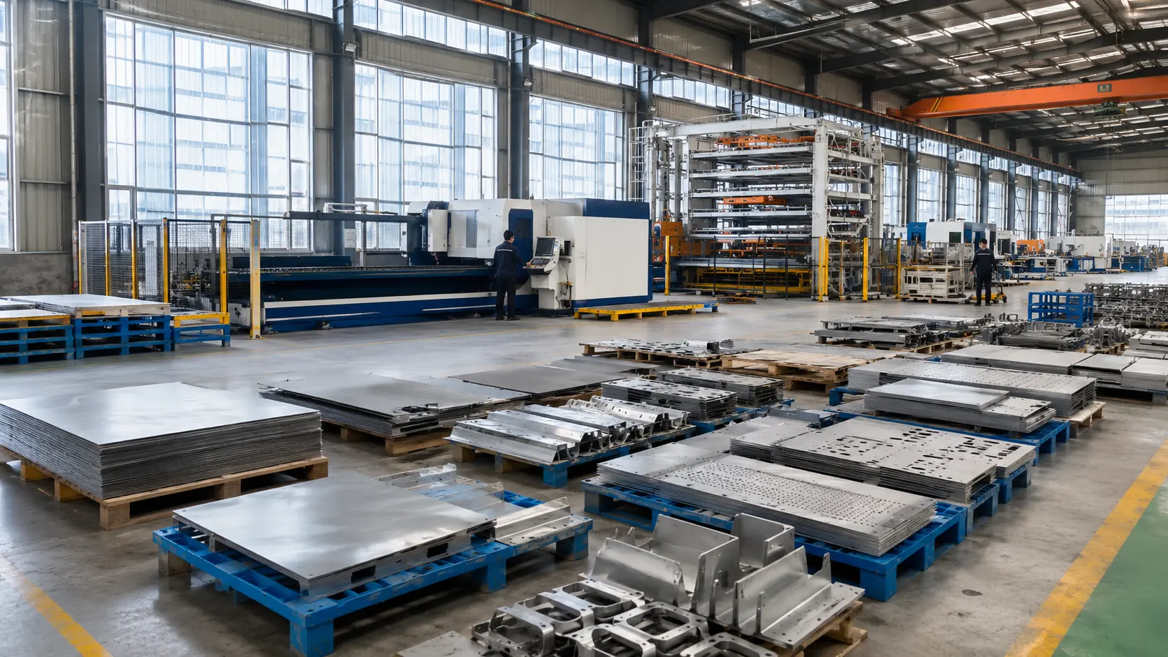 Real scene of sheet metal fabrication workshop 2