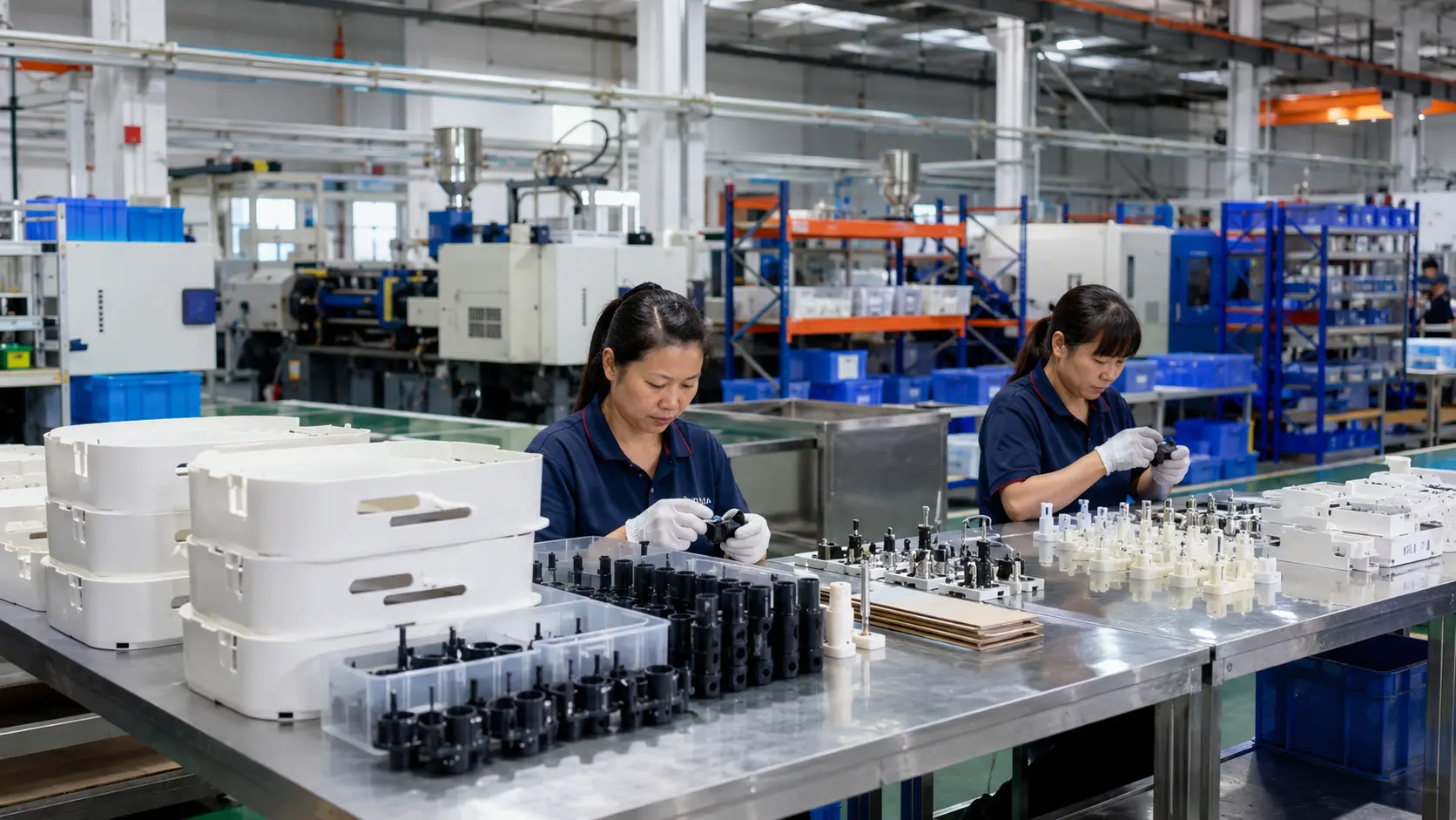 Real scene of injection molding factory 2