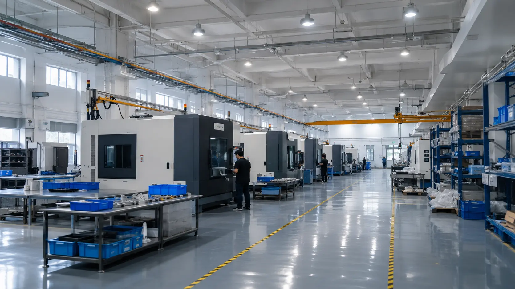 Real scene of 3D printing workshop