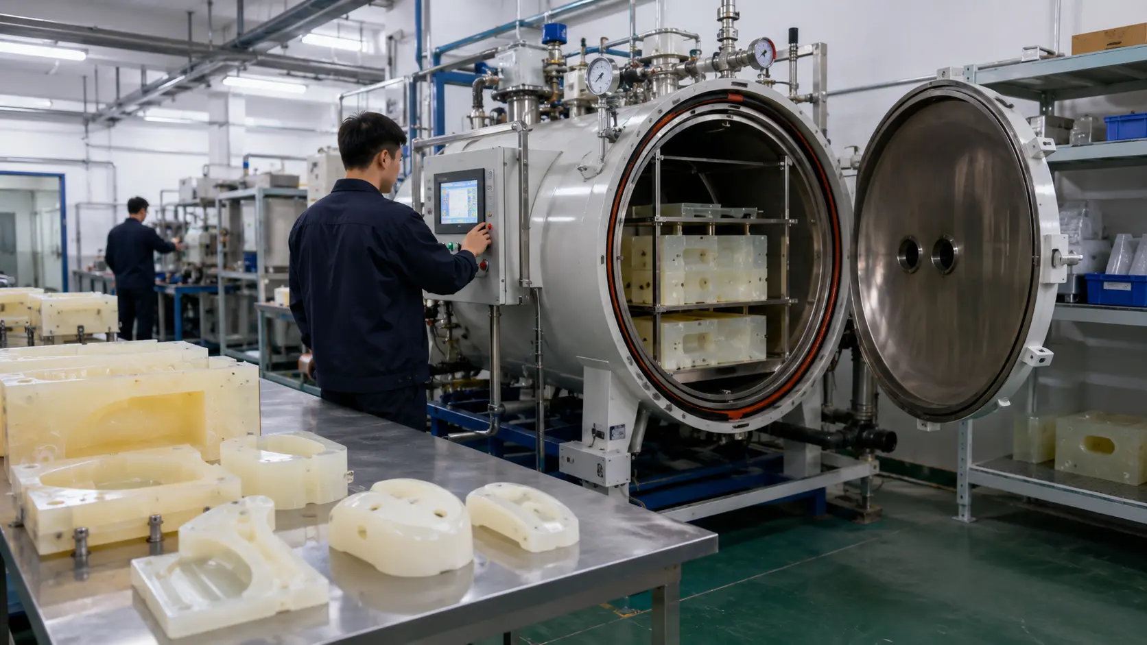 Real scene of vacuum casting workshop 3