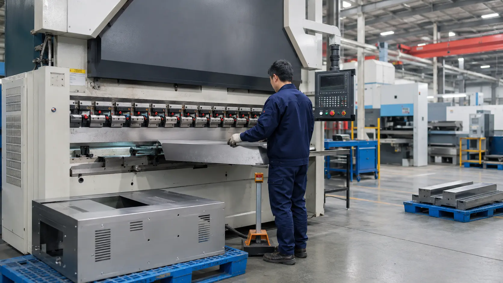 Real scene of sheet metal fabrication workshop 5