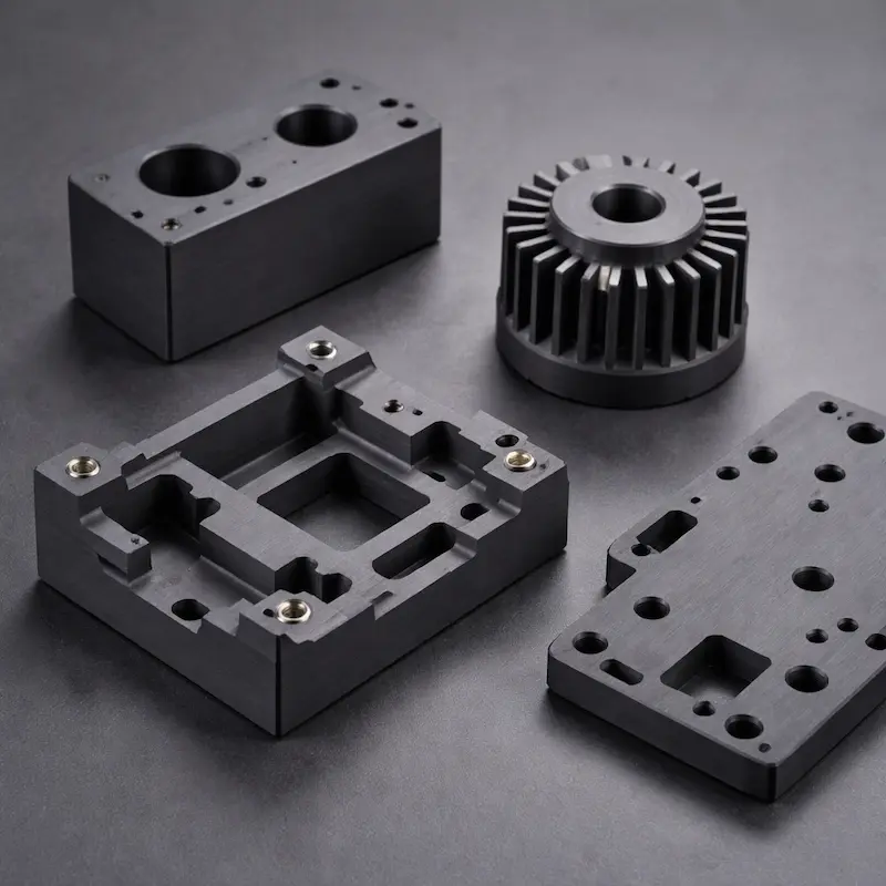 石墨 CNC 加工样件：适用于耐高温相关结构件与功能件快速加工与小批量生产，支持清洁与防碎边处理
