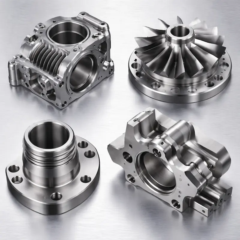 镍基合金-Inconel718（CNC加工）样件：高温高强镍基合金机加工结构件，适用于高温工况与终端零件，小批量生产可选喷砂、热处理与抛光