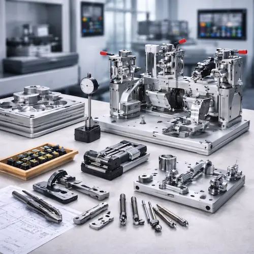 工业设备与工装功能件：工装夹具、定位结构件、可重复使用功能件