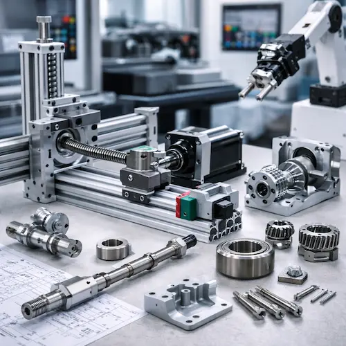 机械与自动化设备功能件：传动部件、连接件、功能支架