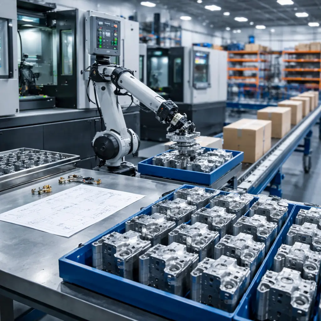 量产交付服务：CNC / 注塑 / 钣金 / 压铸批量生产，结合 DFM 评审与质量体系，实现一致性与可追溯交付