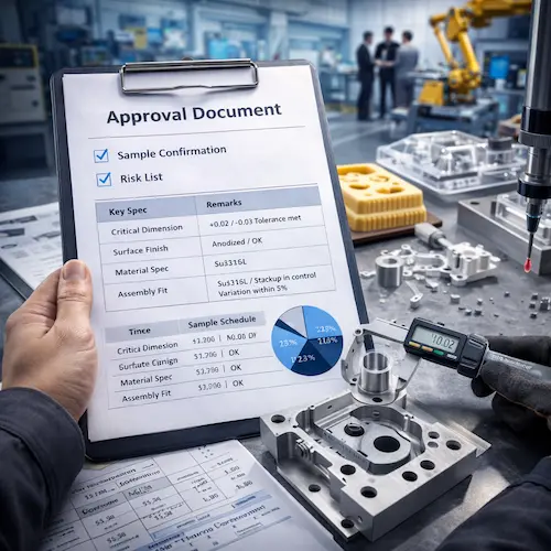 量产前最终确认：判断是否进入注塑/批量CNC、是否需要再一次结构优化