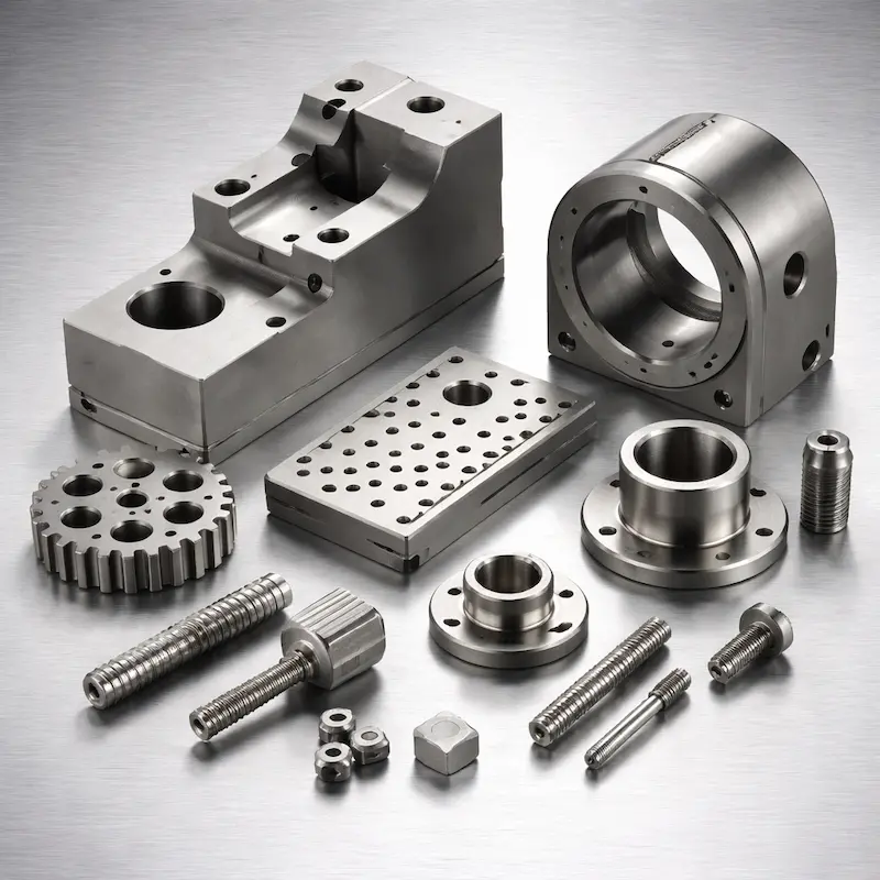 电工纯铁-DT4C CNC加工样件：适合结构件与终端零件的小批量生产；支持喷砂、镀镍、防锈处理、镭雕等后处理