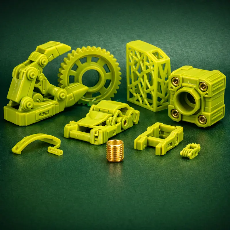 光敏树脂韧性-黄绿色