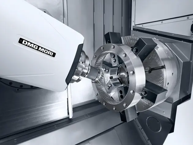 车铣复合 CNC 加工复杂轴类零件，一次装夹完成多工序