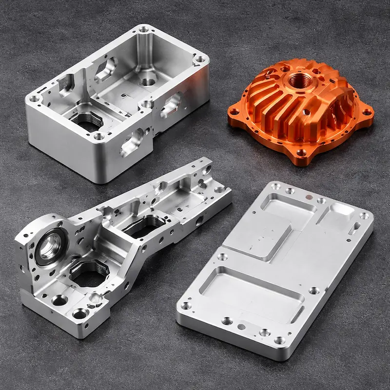 铝合金2A12 CNC 加工样件：轻量化高强结构件常用，支持喷砂、阳极氧化、喷粉、喷漆、丝印、镭雕、抛光与拉丝等后处理