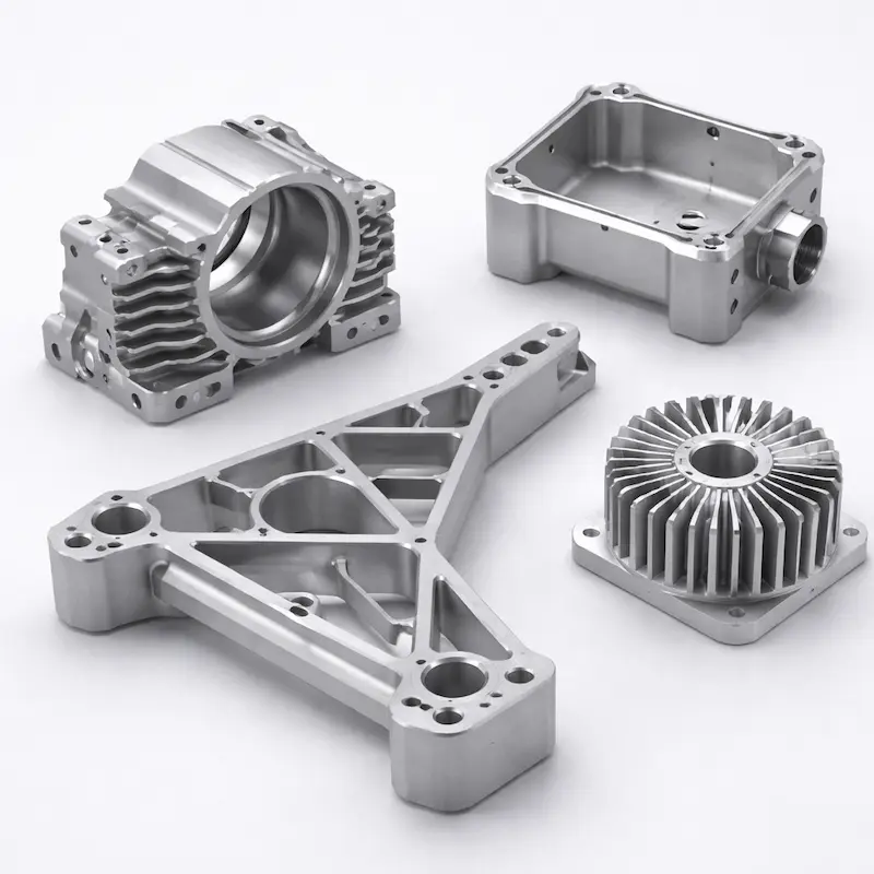 镁合金-AZ91D CNC加工样件：轻量化结构件与外观原型常用，支持喷砂、化成、钝化、喷粉与喷漆等后处理